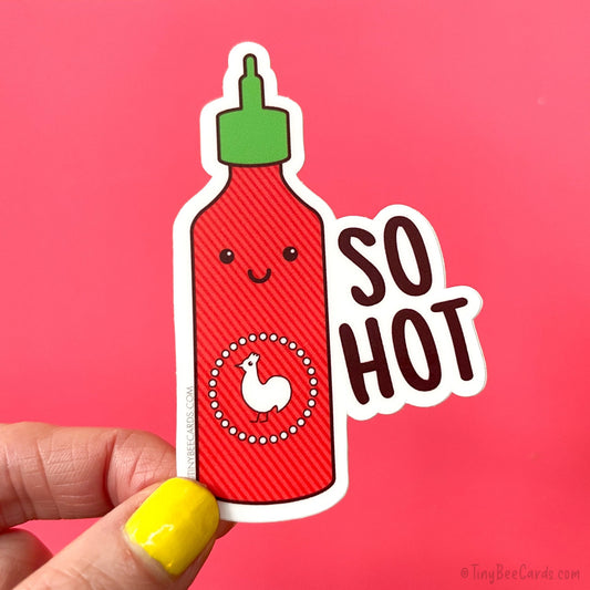 Sriracha Vinyl Sticker "So Hot"