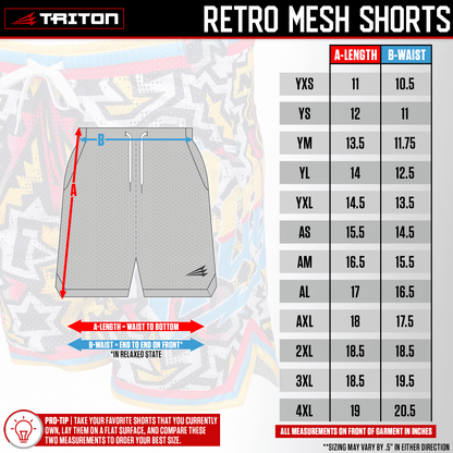 Ghost Peppers Mesh Lifestyle Baseball Shorts
