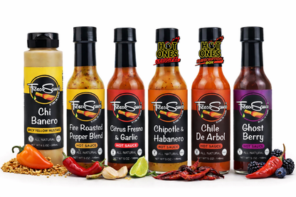 Fresco Sauce King Hot Sauce 6 pack Bundle  | Includes two Hot Ones Featured Sauces