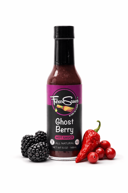 Ghost Berry Hot Sauce Ghost Peppers Black Berries
