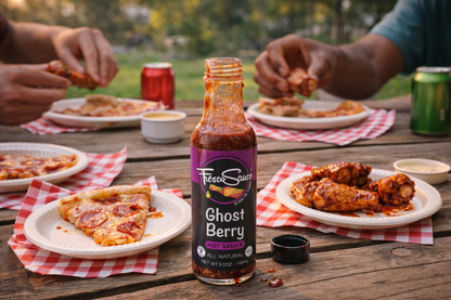Ghost Berry Hot Sauce Ghost Peppers Black Berries