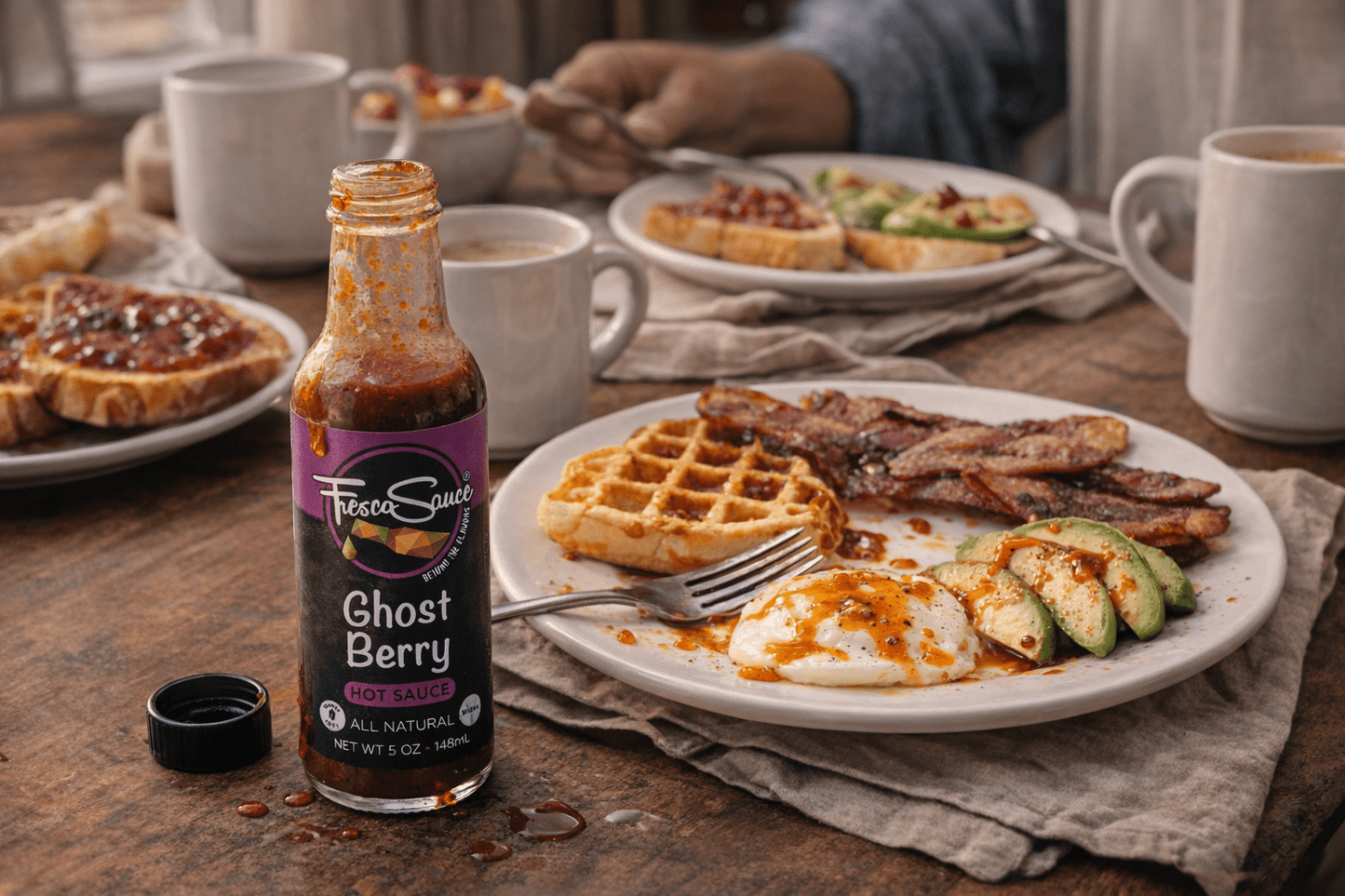 Ghost Berry Hot Sauce Ghost Peppers Black Berries