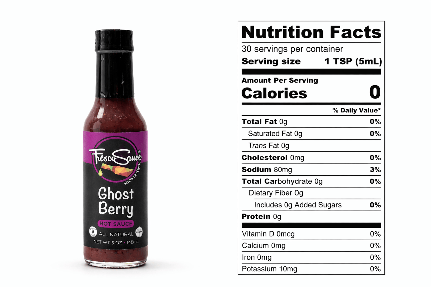 Ghost Berry Hot Sauce Ghost Peppers Black Berries